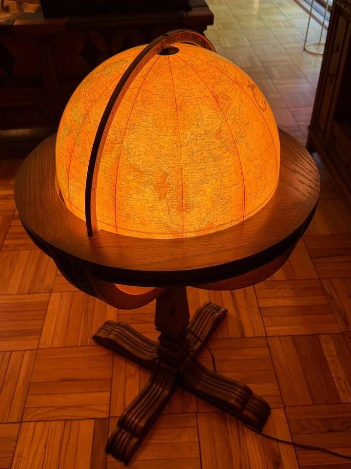 Replogle Heirloom 16-inch Illuminated Floor Globe - Vintage - photo 4