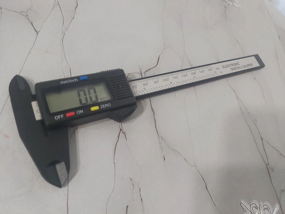 6" Digital Caliper (150mm) - Electronic Carbon Fiber Composite,