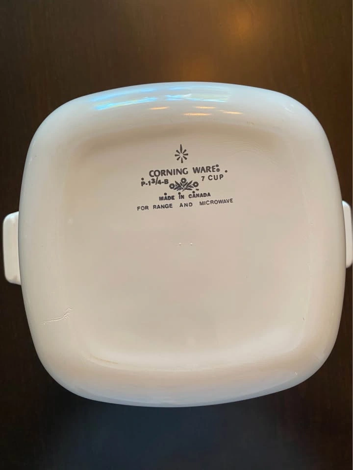 Vintage CorningWare Blue Flower Casserole Dish with Lid & Rack - photo 2