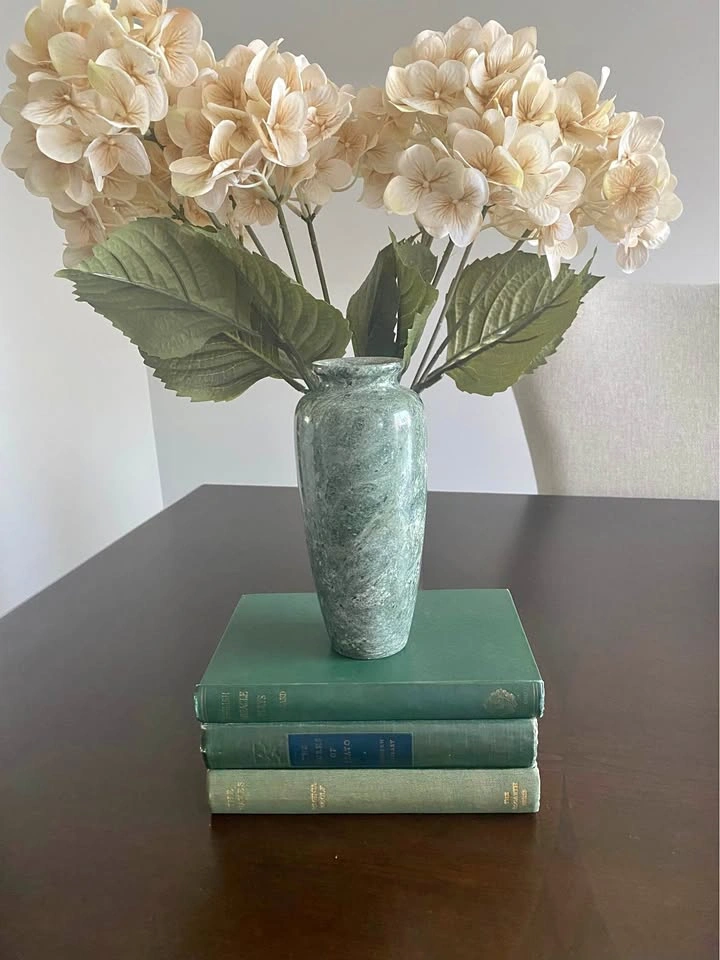 Vintage (90s) Green Marble Vase