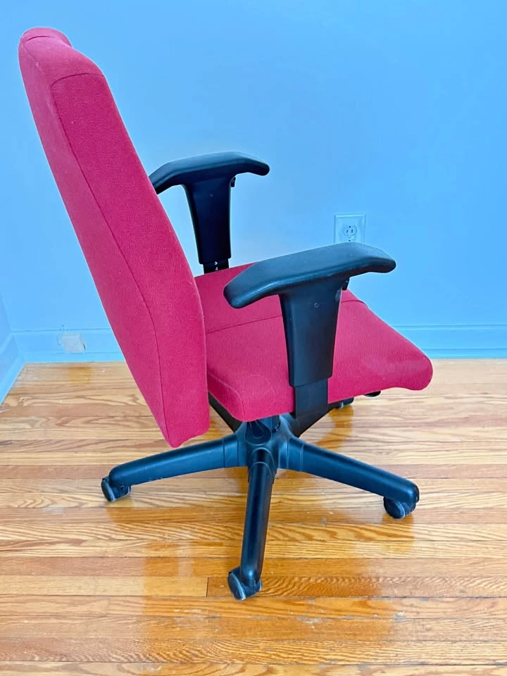 Red Fabric Office Chair
