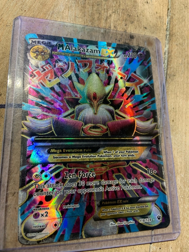 M Alakazam EX 118/124 Full Art Rainbow Holo NM