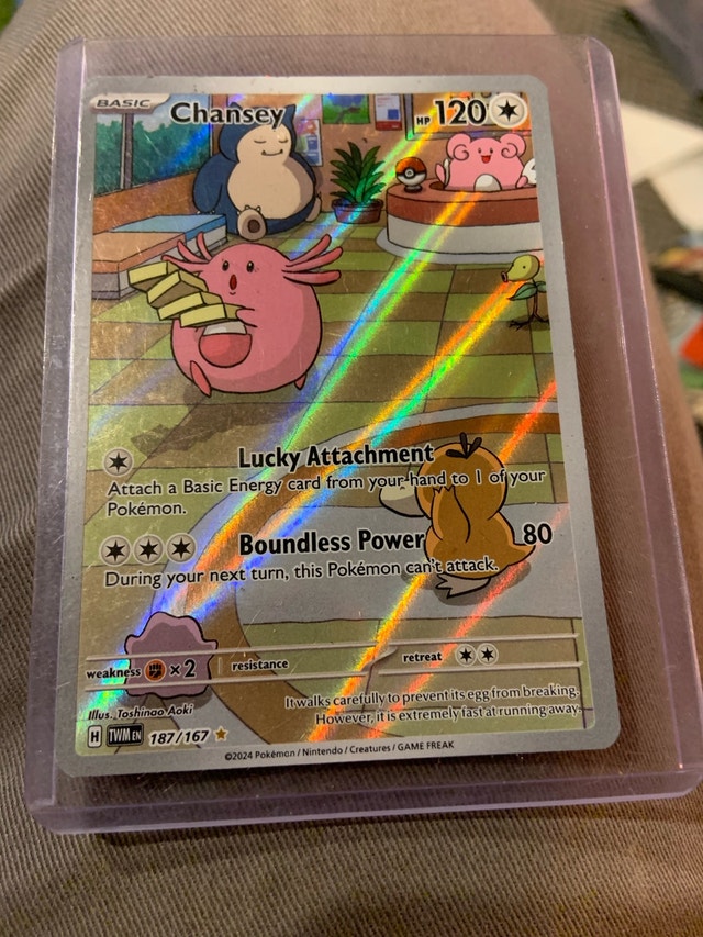 Chansey 187/167 —Full Art Rainbow Holo — Near Mint — Pokémon TCG