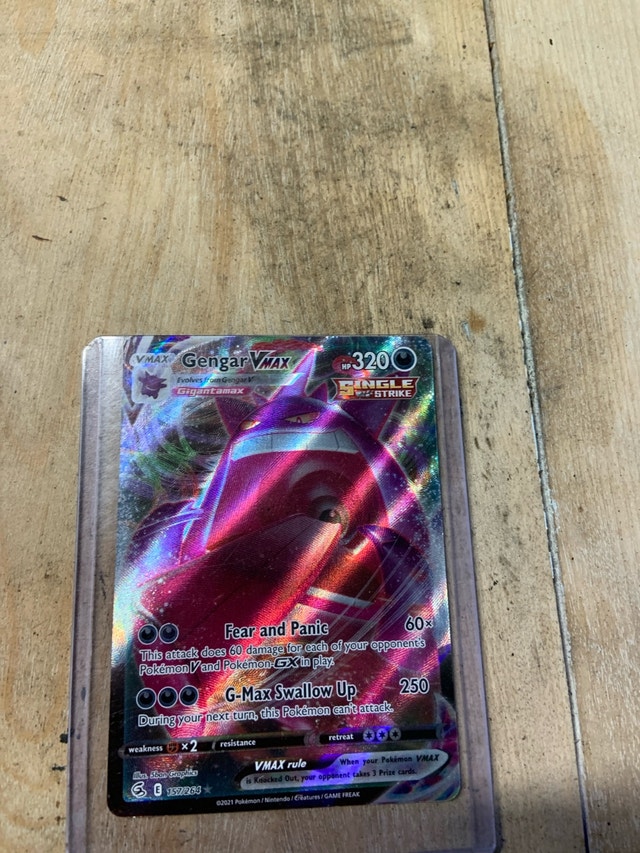 Gengar VMAX 157/264 Rainbow Holo Near Mint Pokémon TCG