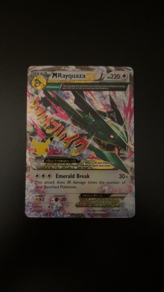 Mega Rayquaza EX Pokemon Card
