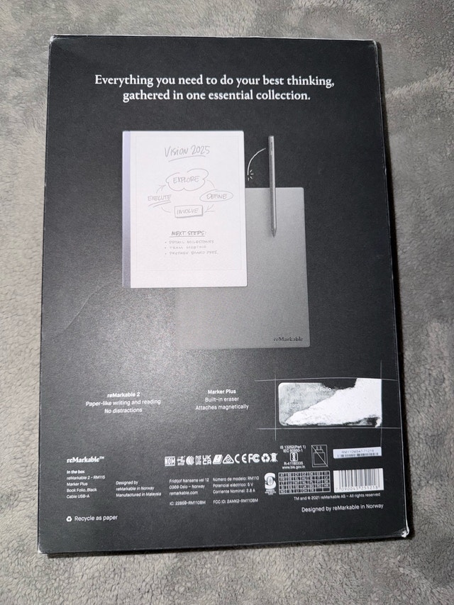 Remarkable 2 Paper Tablet with Pen and Book Folio - photo 4