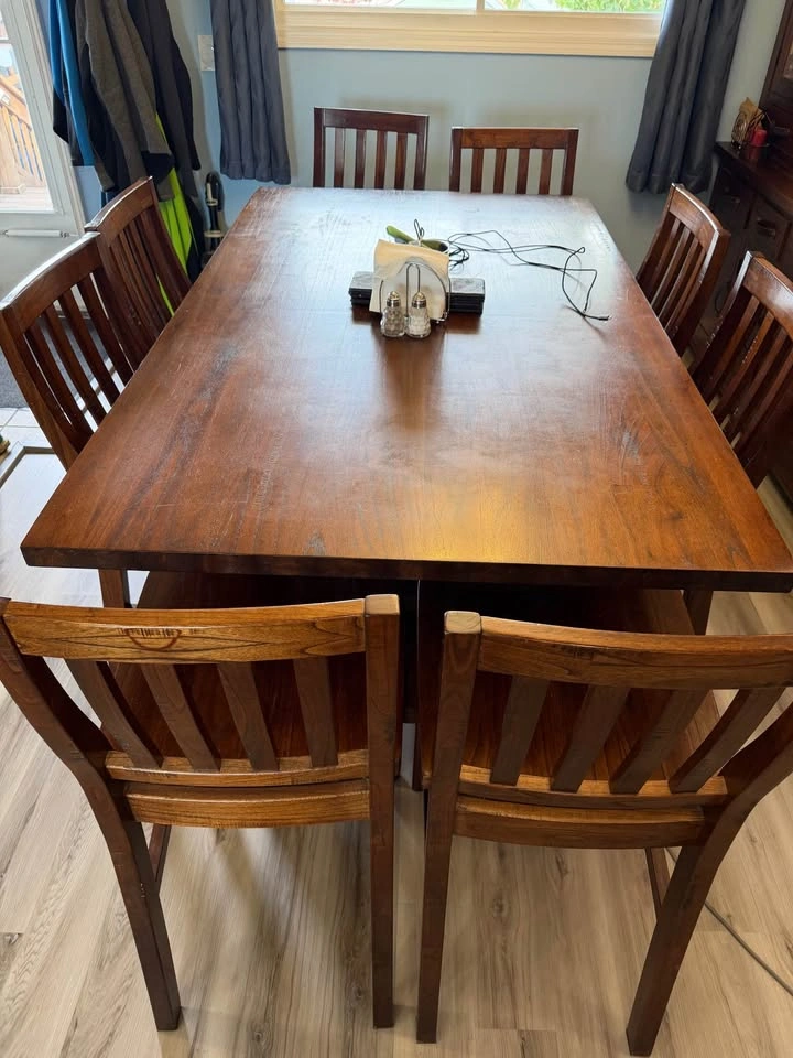 Hillsdale Outback Counter Height Dining Table + 8 Chairs - photo 2