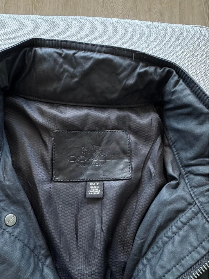 Coach New York Black Waxed Field Jacket XS - photo 2