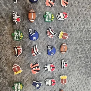 Football Croc Charms