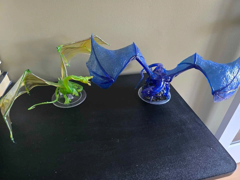 Adult Sapphire & Emerald Dragons - Premium Figurines D&D Icons - photo 2
