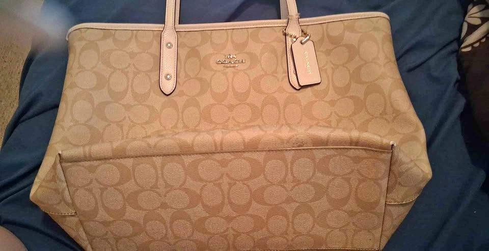 Coach Signature C Tan Tote Bag