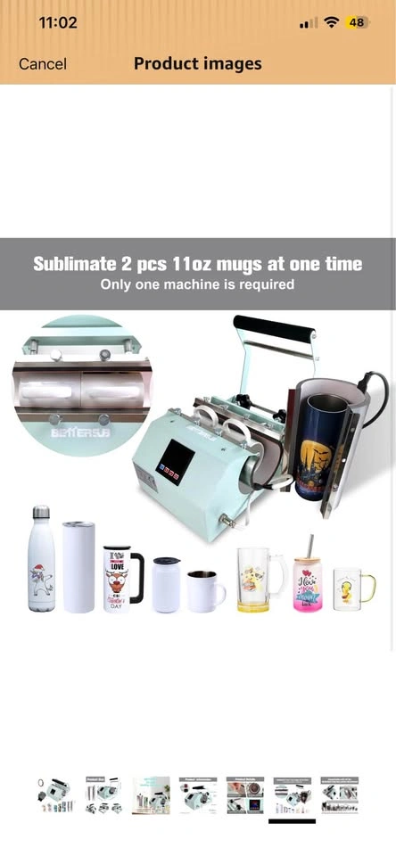 BetterSub 30/20/16oz Tumbler Heat Press Machine - photo 5
