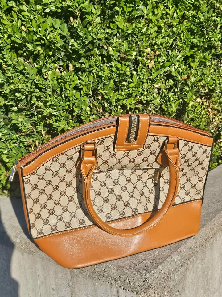 Monogram Two-Tone Top Handle Handbag - photo 3
