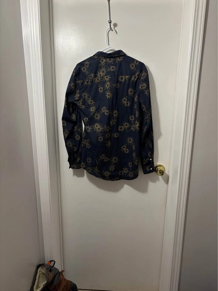 Frank And Oak Men's Size M Long Sleeve Floral Button Up Shirt - photo 3