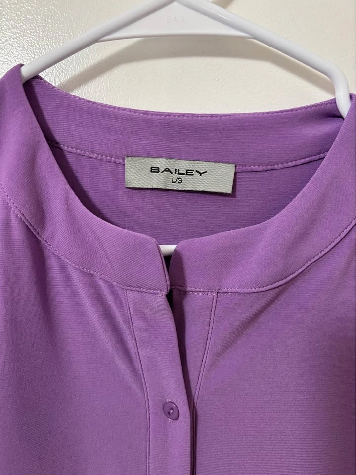 Bailey Purple Ruffle Tiered Dress Size Large - photo 2