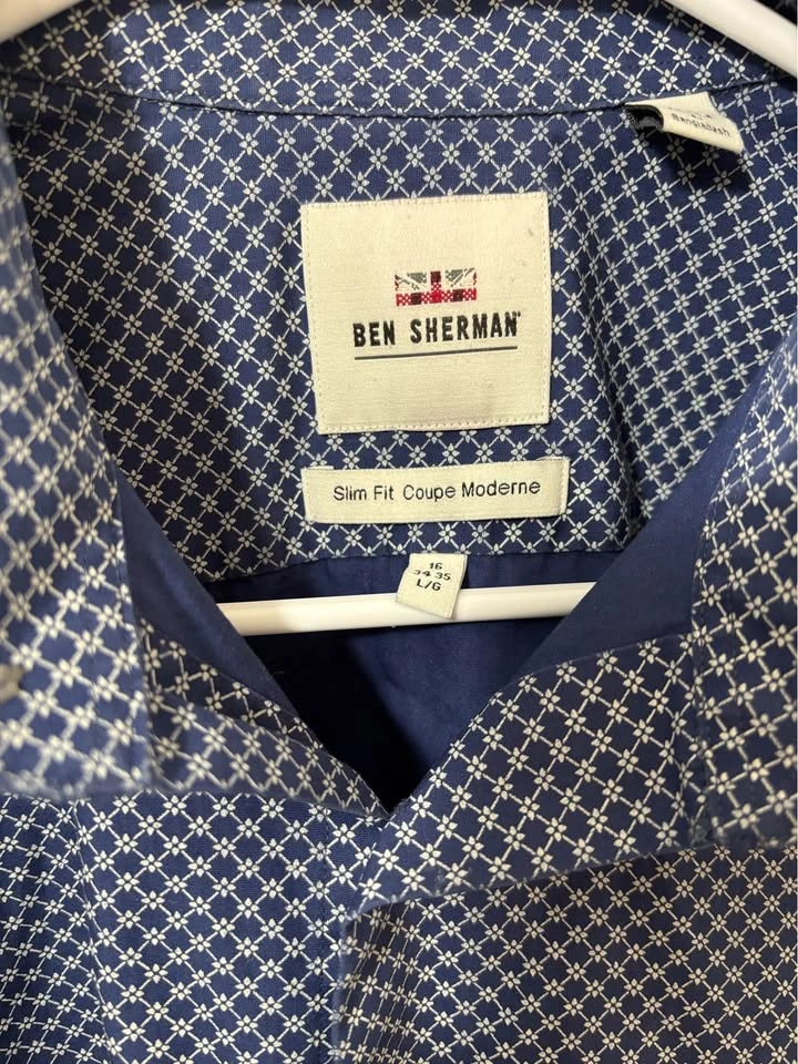 Ben Sherman Slim Fit Coupe Moderne Shirt Size L - photo 2