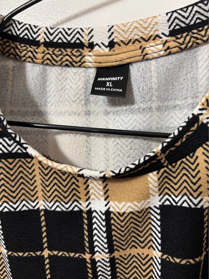 Manfinity XL Plaid Short Sleeve T-Shirt - photo 2