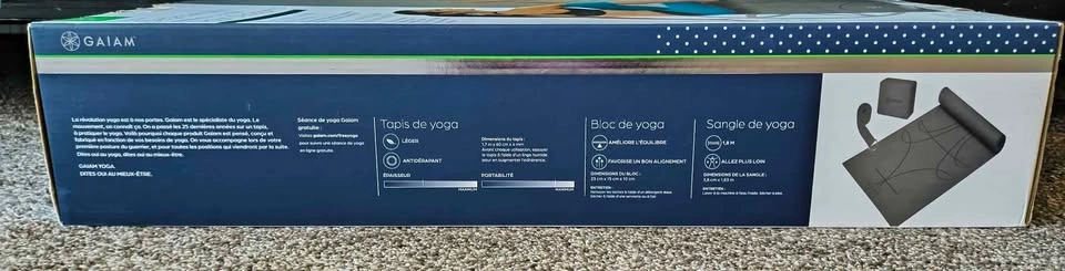 Gaiam Yoga Beginners Kit – Mat, Block & Strap – Brand New - photo 2