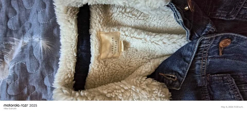 American Eagle Sherpa Denim Jacket - Size XL - photo 3