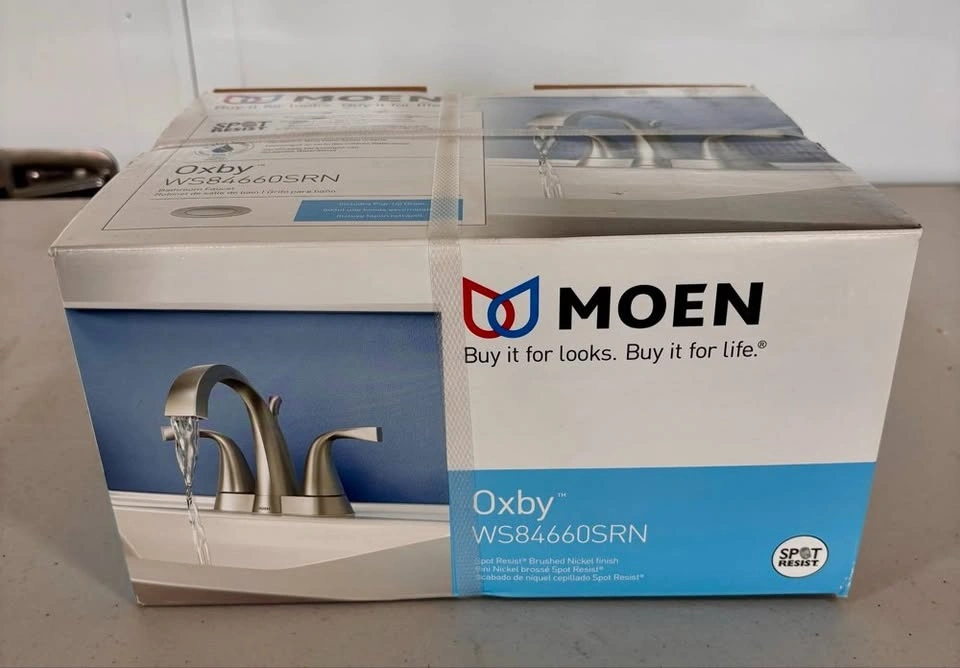 NEW Moen Oxby Bathroom Faucet - Spot Resist Brushed Nickel (Seal - photo 3