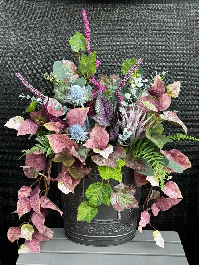 Eye catching Arrangement in Hanging Container