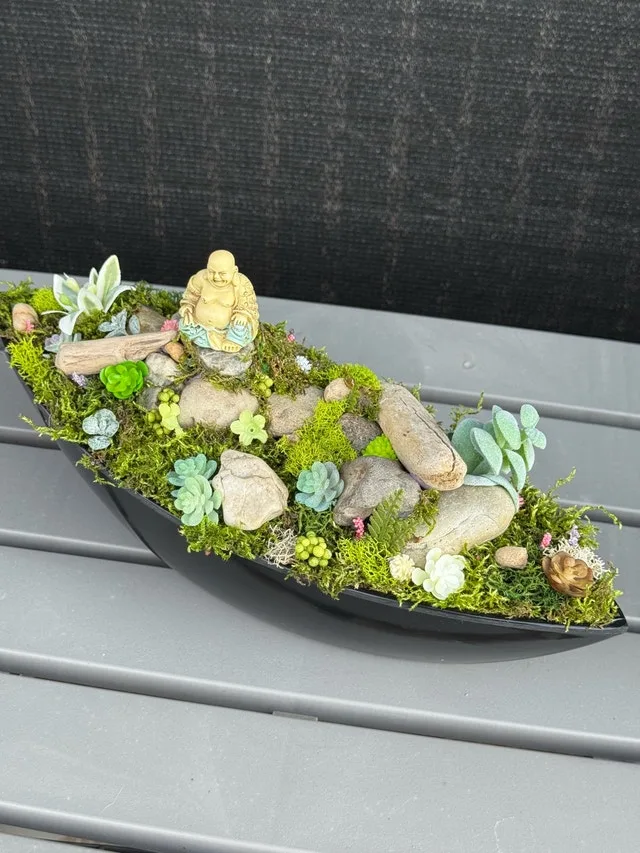 Zen Moss & Succulent Garden