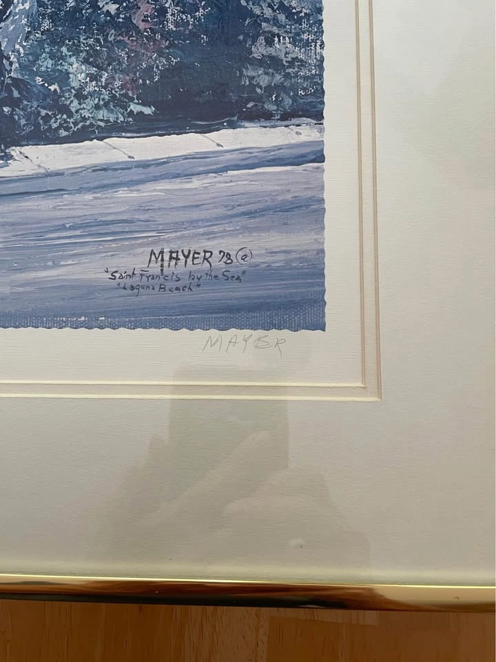 Ruth Mayer Saint Francis by the Sea Laguna Beach Print 1978 - photo 3