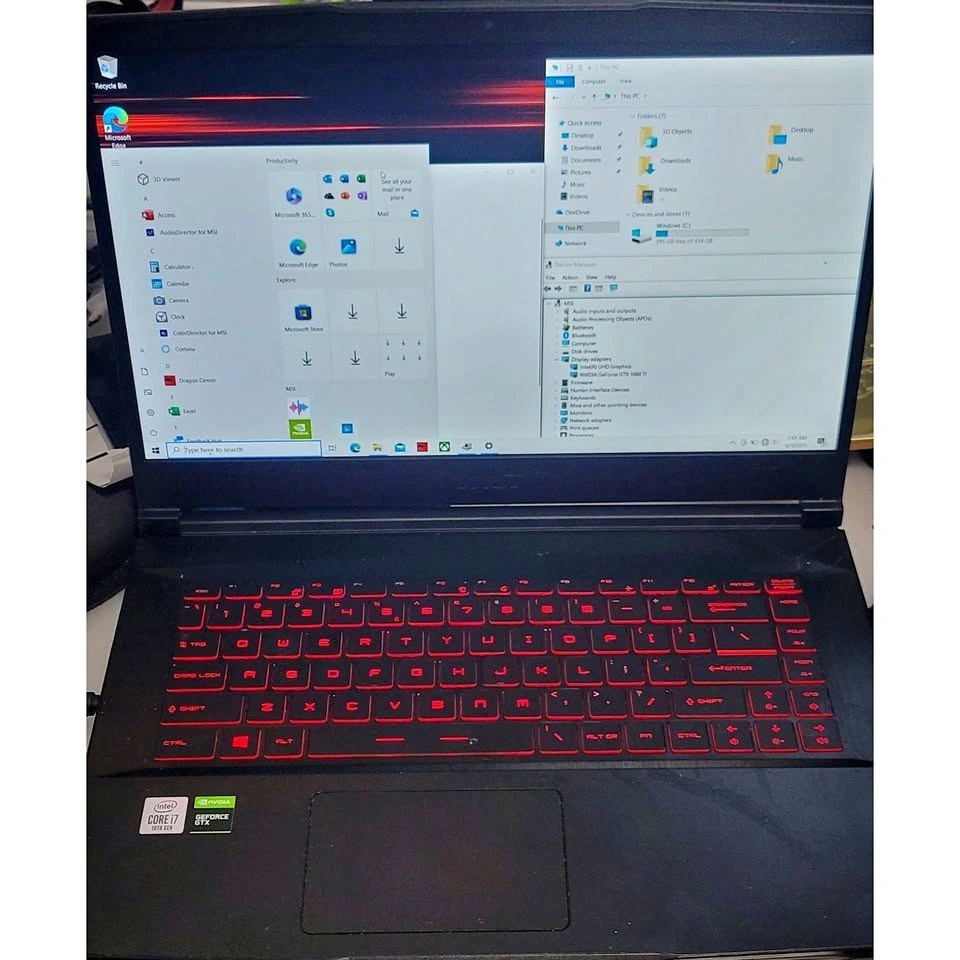 MSI GF65 Thin Gaming Laptop i7-10750H GTX 1660 Ti