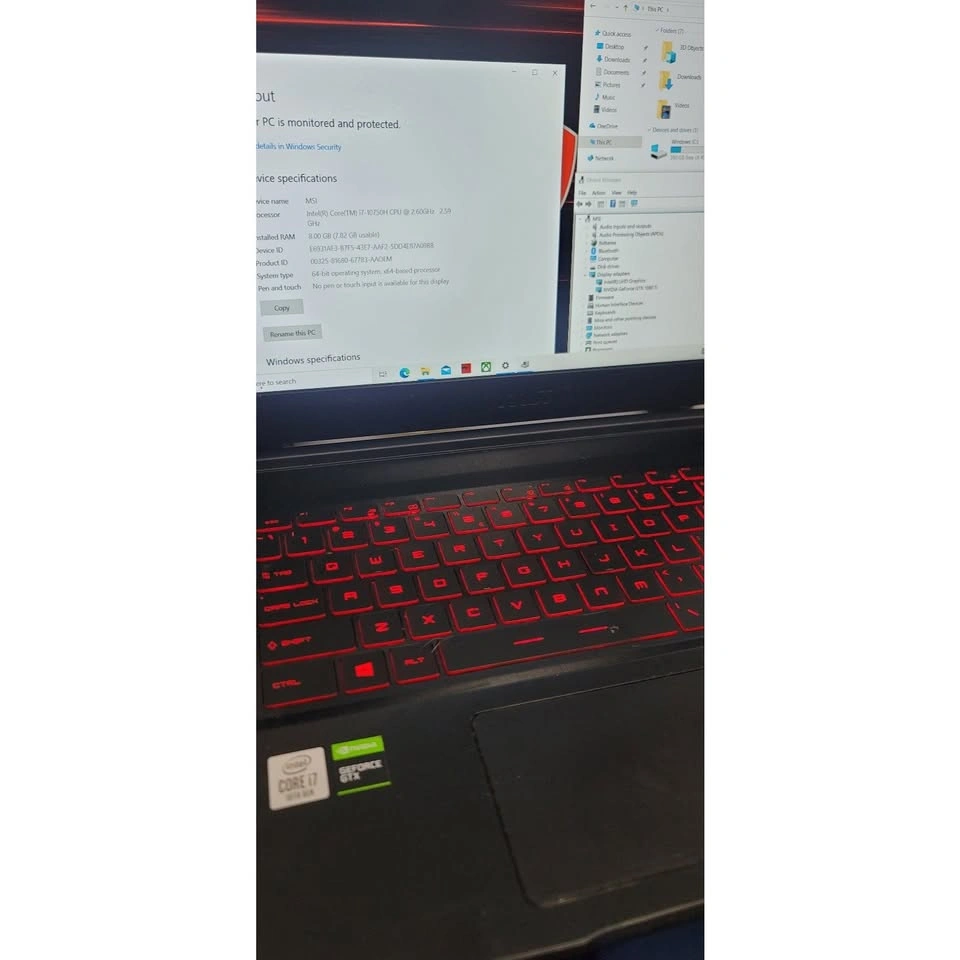 MSI GF65 Thin Gaming Laptop i7-10750H GTX 1660 Ti - photo 4