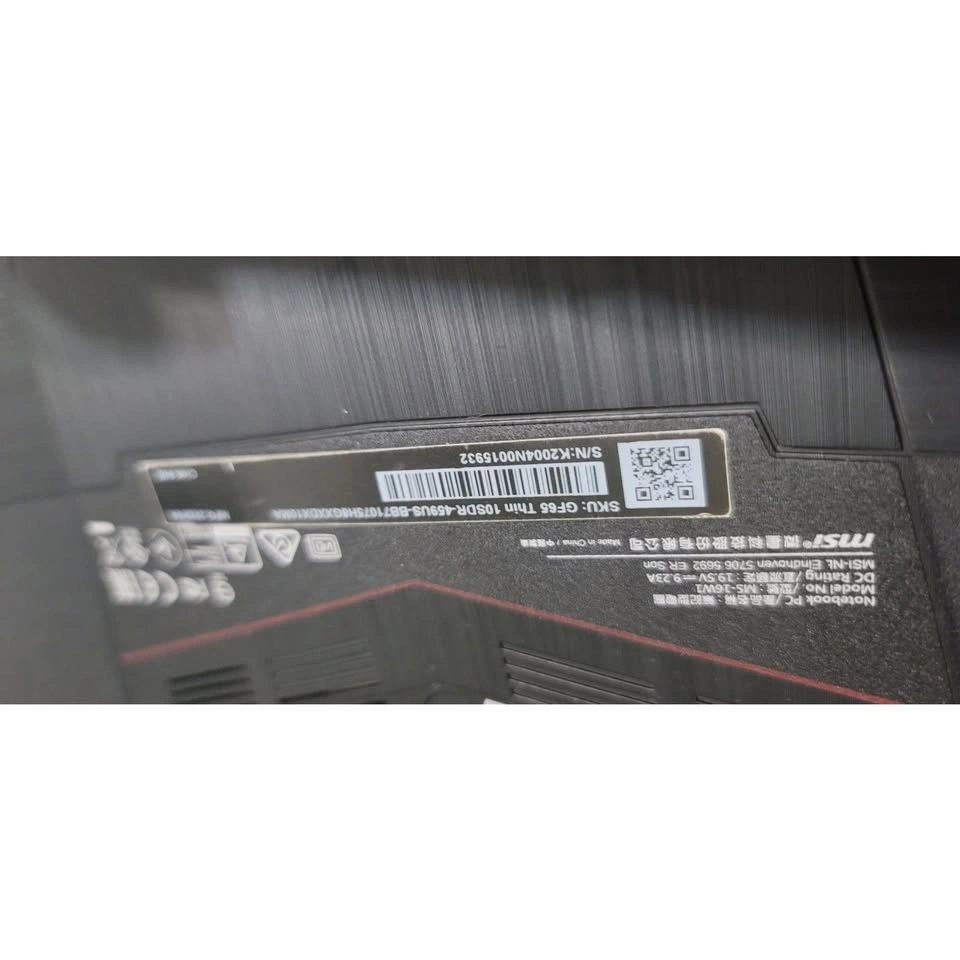 MSI GF65 Thin Gaming Laptop i7-10750H GTX 1660 Ti - photo 5