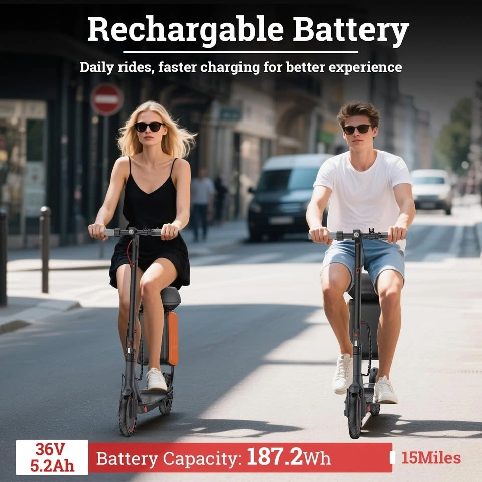 LADPED Electric Scooter with Seat for Adults 31KM/H E-Scooter - photo 2