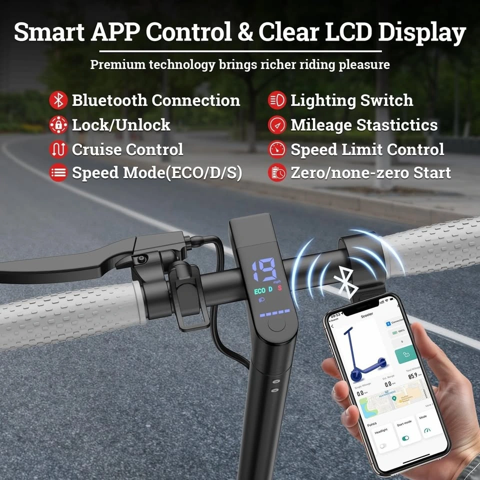 LADPED Electric Scooter with Seat for Adults 31KM/H E-Scooter - photo 4