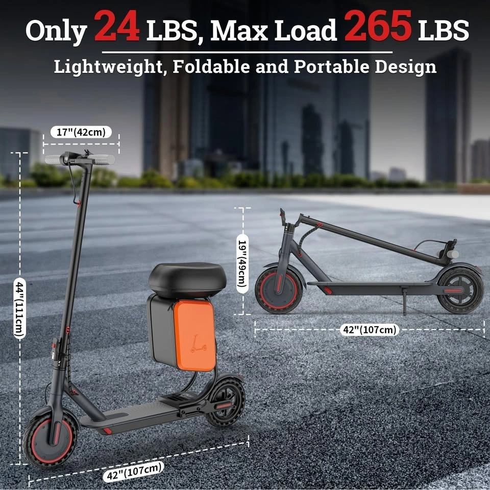 LADPED Electric Scooter with Seat for Adults 31KM/H E-Scooter - photo 5