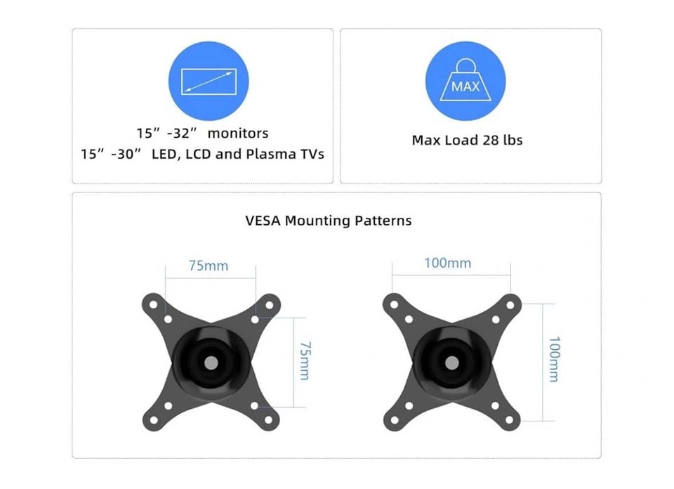 Full Motion Articulating TV Wall Mount Bracket for 13-32 Inch Sc - photo 2