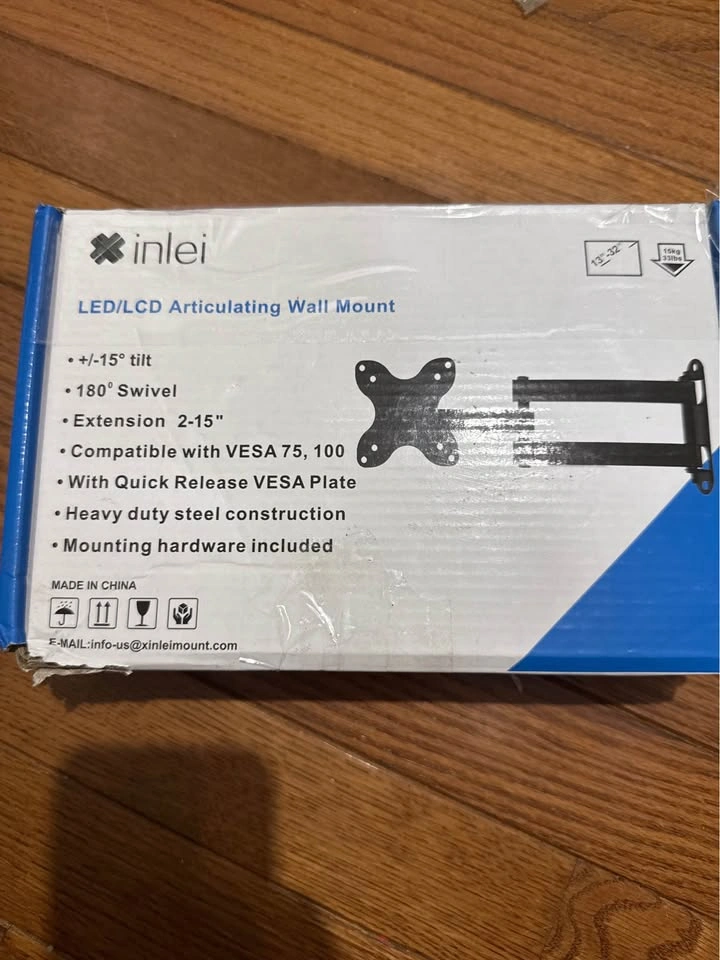 Full Motion Articulating TV Wall Mount Bracket for 13-32 Inch Sc - photo 4