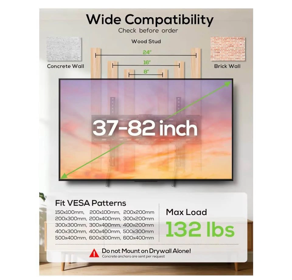 USX MOUNT Heavy Duty TV Wall Mount (37-82 Inch, Brand New) - photo 2