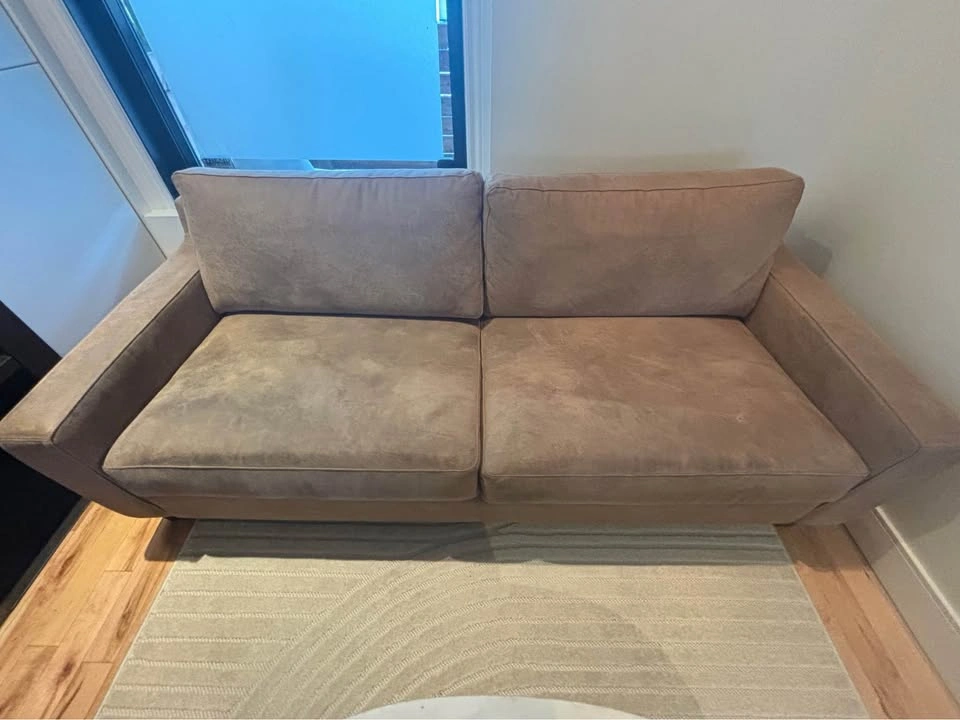 Custom Made Leather Couch - photo 2