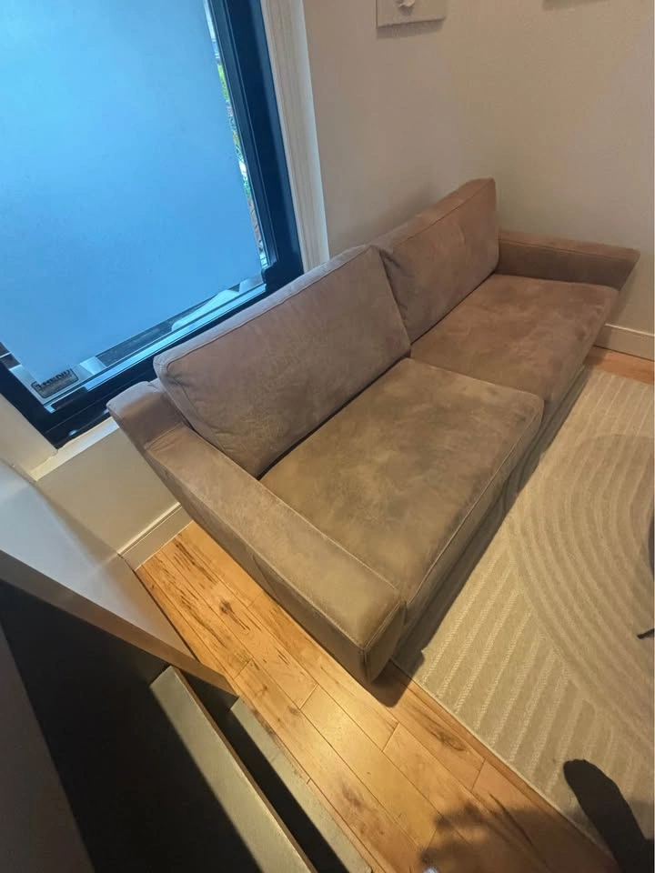 Custom Made Leather Couch - photo 4