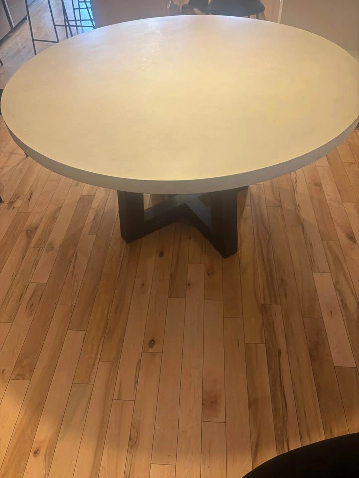 Concrete Round Dining Room Table - photo 2