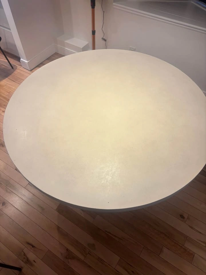 Concrete Round Dining Room Table - photo 3