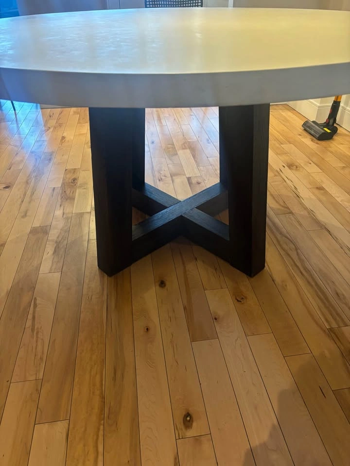 Concrete Round Dining Room Table - photo 4