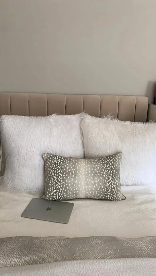 One Kings Lane Delmar Channel Bed - Gray Velvet - Full/Double - photo 3