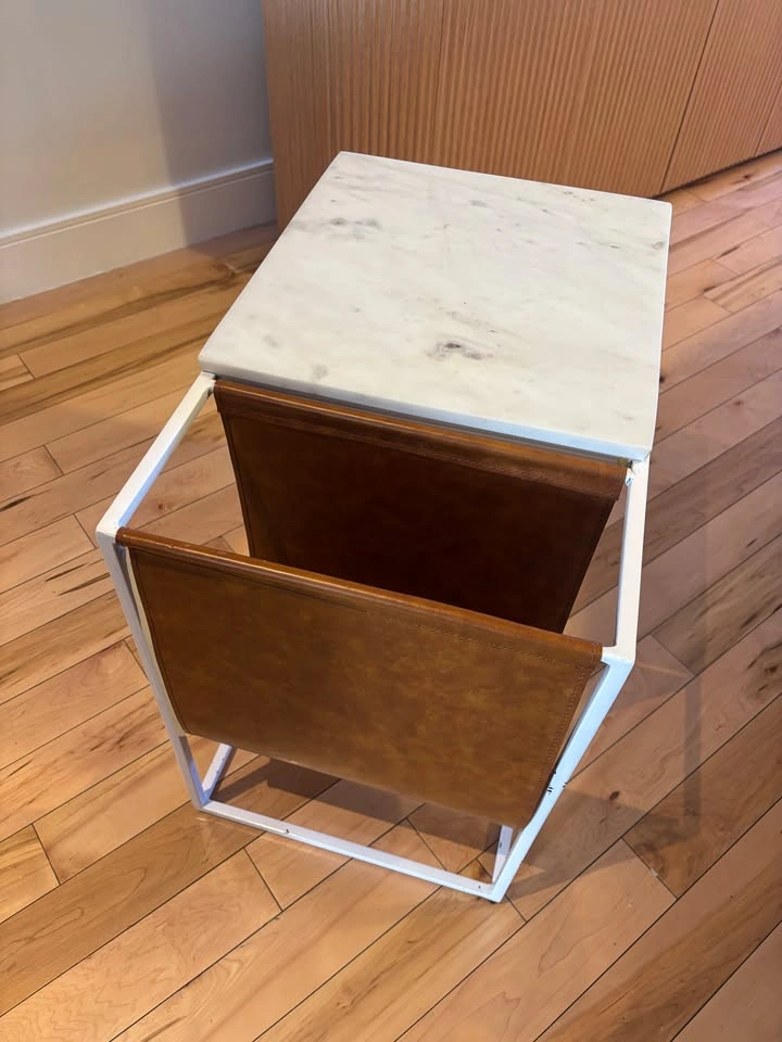Elte Mrkt Marble Magazine Table