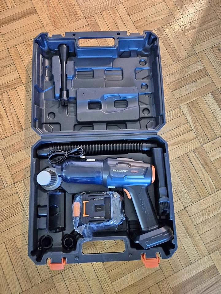 SEALLIGHT Cordless Handheld Vacuum Blower Inflator Kit