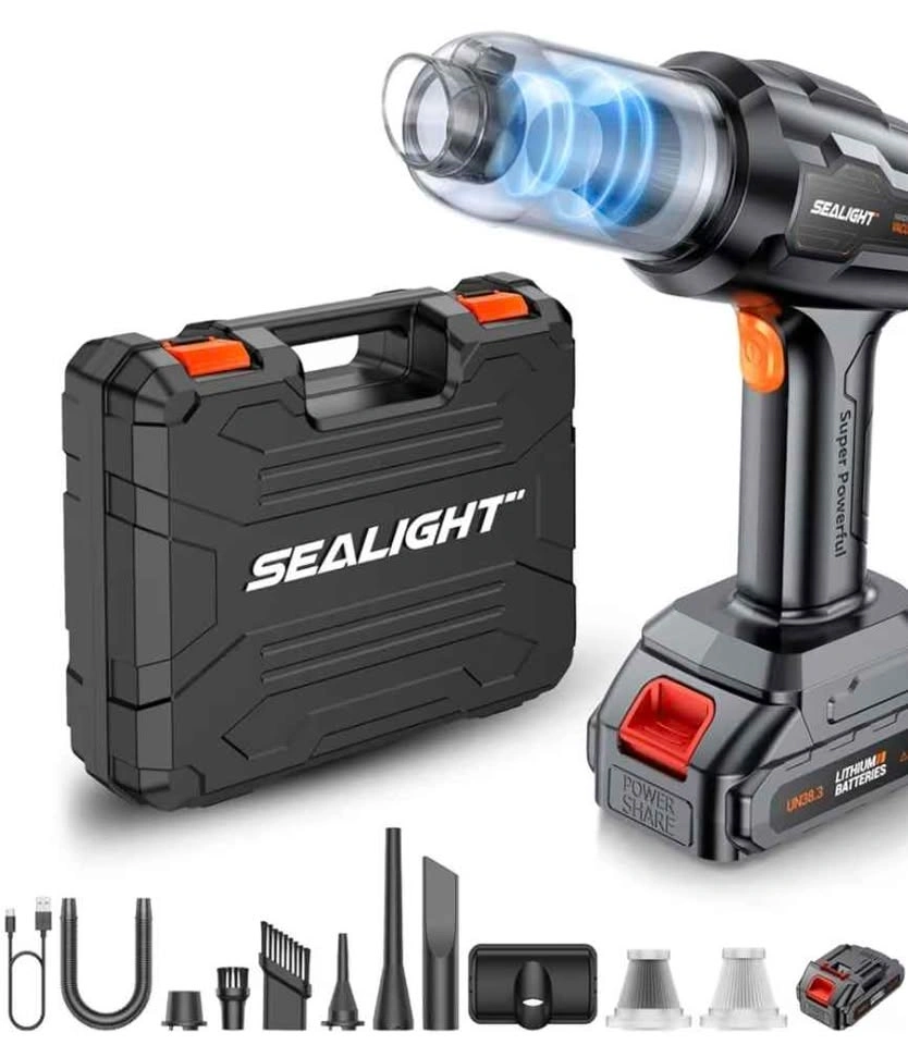 SEALLIGHT Cordless Handheld Vacuum Blower Inflator Kit - photo 2