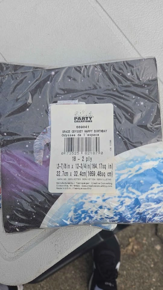 Napkins, astronaut party theme - photo 2