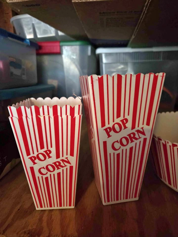 Popcorn bowls and holders