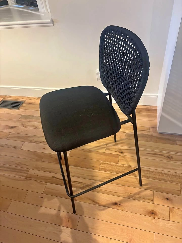 3 x Woven Counter Height Barstools