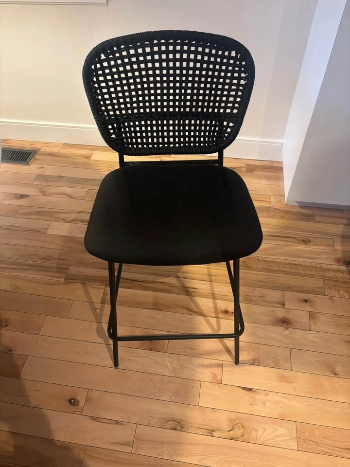 3 x Woven Counter Height Barstools - photo 2