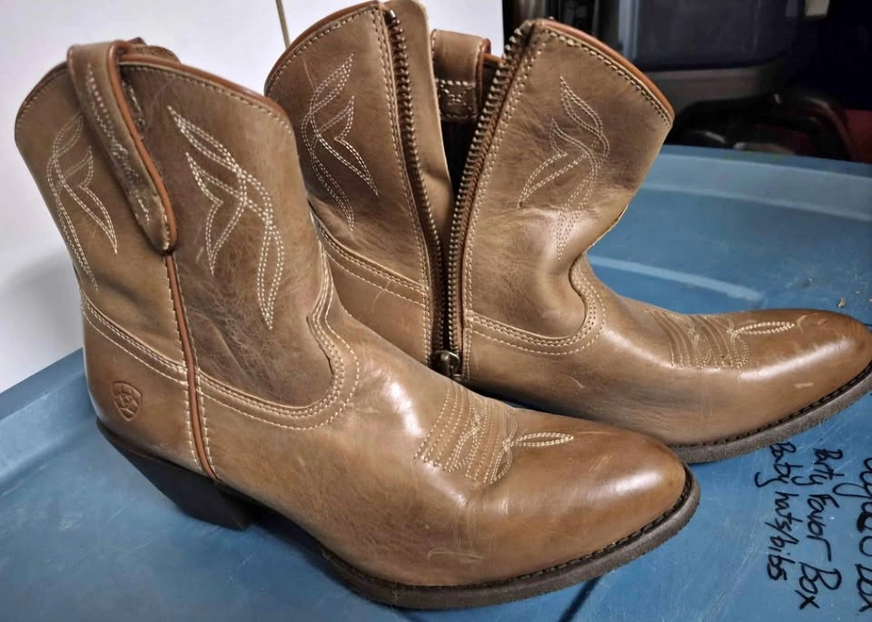 Ariat Brown Western Ankle Boots